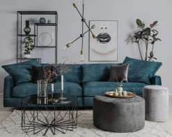 SENSE Sittpuff 70 cm tyg Reno 66 grey