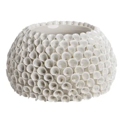 SHELLY Vas glaserad keramik creme