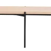 SHELTON soffbord 95x50 vitpigment ek/svart metall