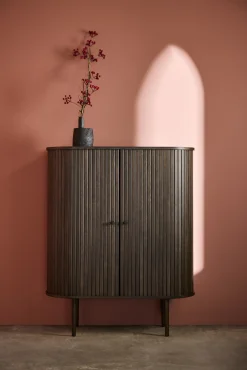 SHIRAZ Skåp 100 brunlackad ekfanér