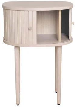 SHIRAZ Sängbord H68 vitpigmenterad lackad ekfanér, wl102