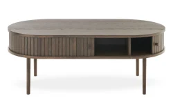 SHIRAZ Soffbord 120x60 brunlackad ekfanér