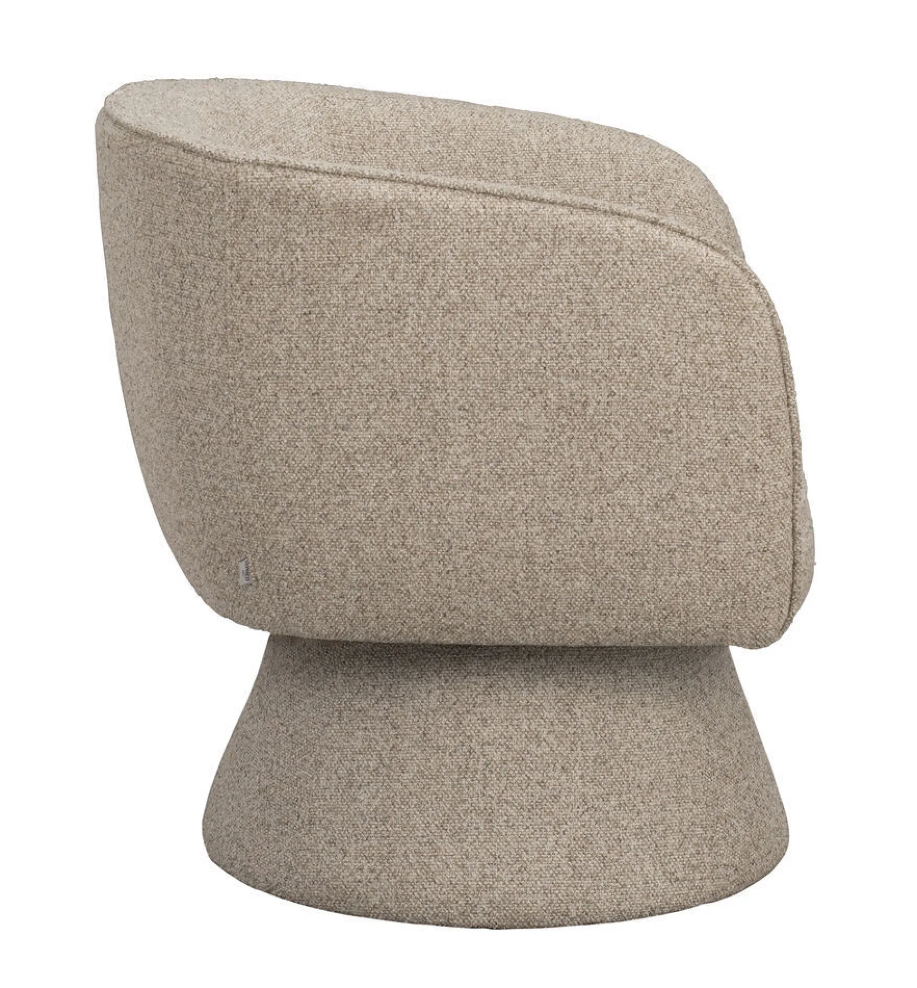 SHOREHAM Fåtölj beige tyg snurr