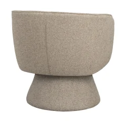 SHOREHAM Fåtölj beige tyg snurr