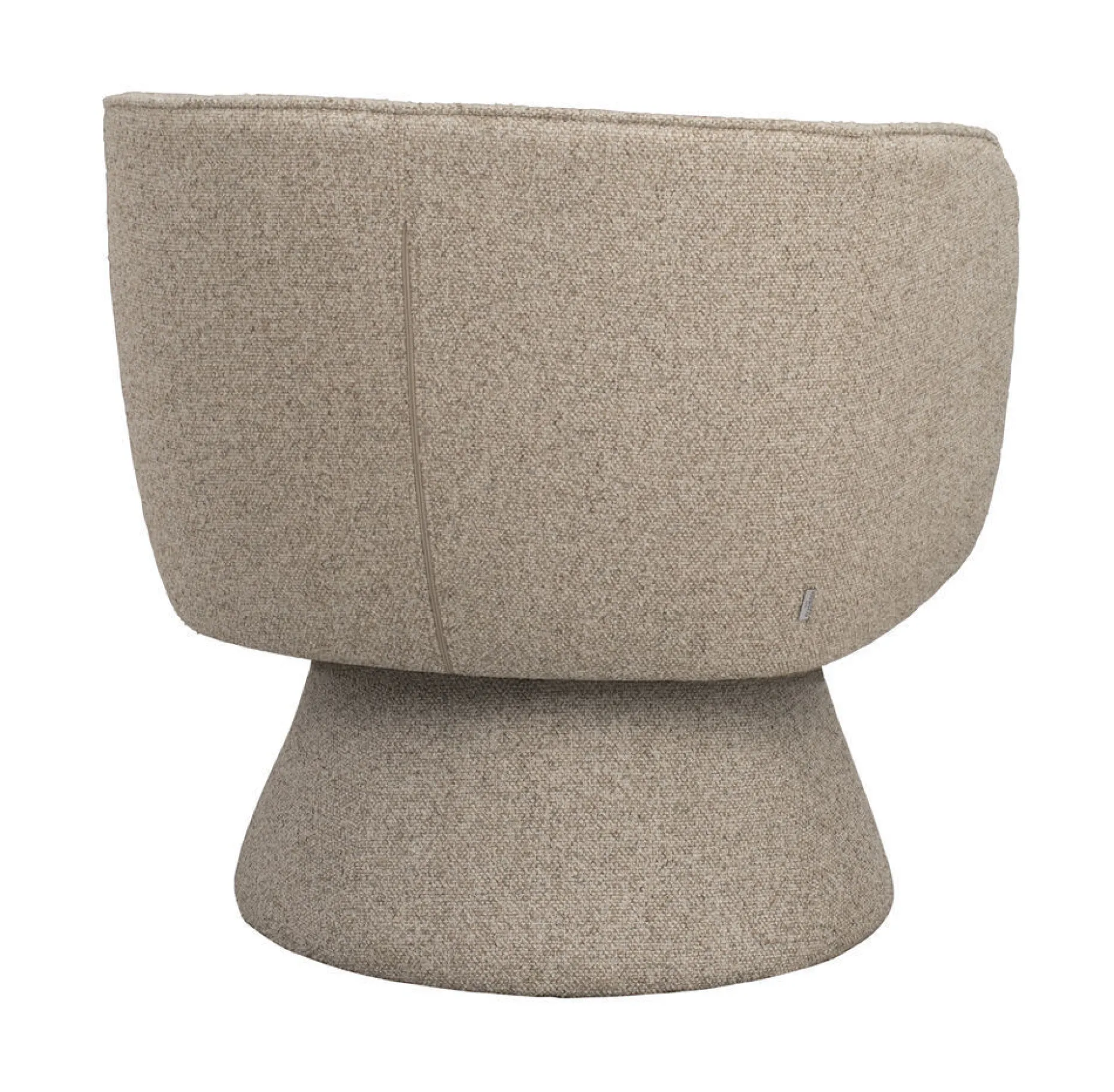 SHOREHAM Fåtölj beige tyg snurr