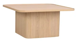 SULLIVAN Soffbord 80x80, H40 cm vitpigmenterad massiv ek, mdf ekfanér