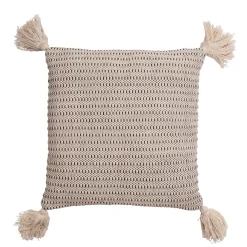 TARA Kuddfodral ecru/svart 45x45cm 100% bomull Endast kemtvätt