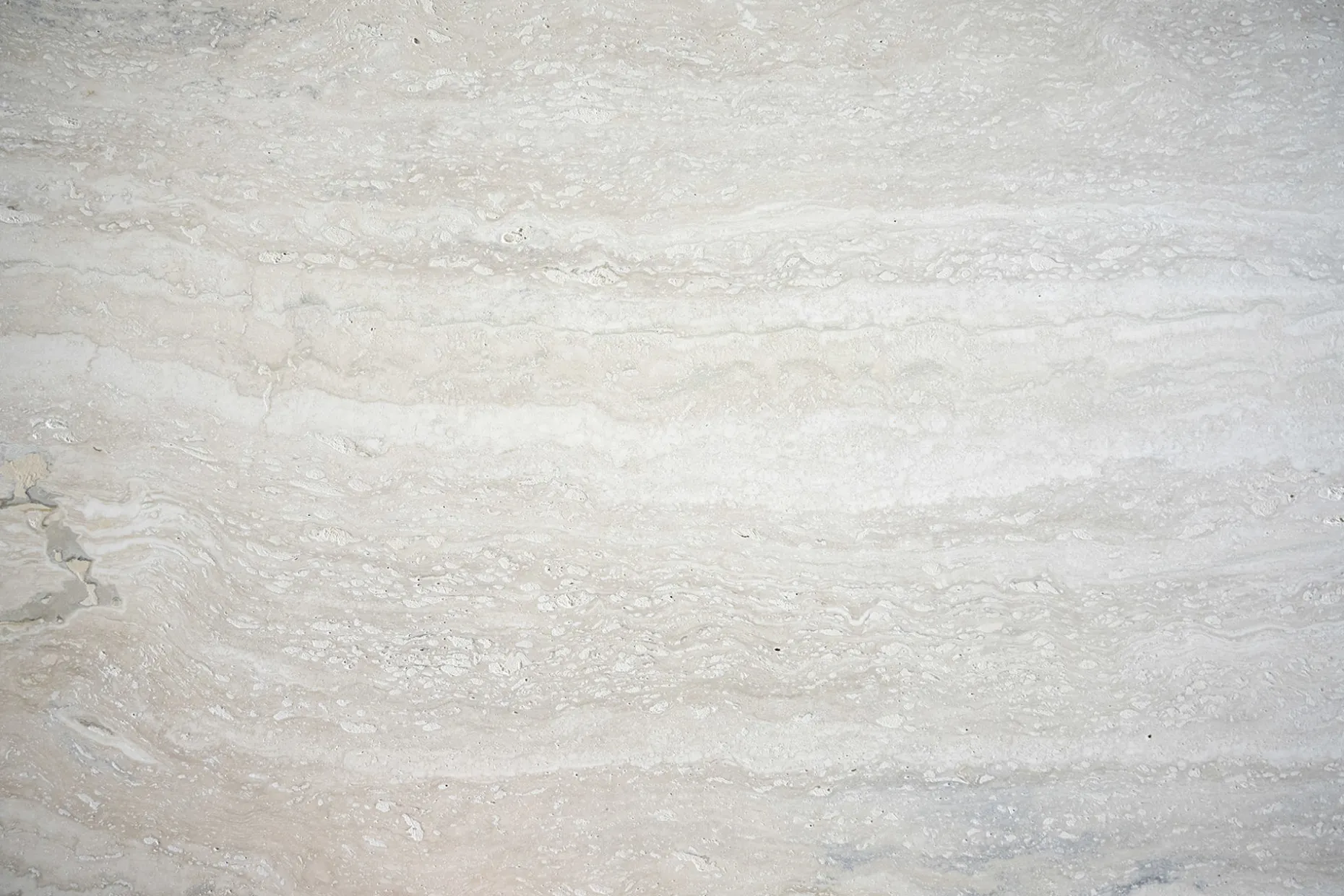 TARANSAY Matbord Ø125 beige travertin/brun ek