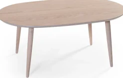 TEAM Soffbord 120 cm vitpigmenterad ek uv-lack
