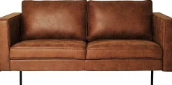TECATE 2,5-sits soffa microfibertyg cognac, microfiber