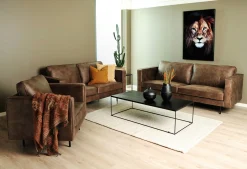TECATE 3-sits soffa microfibertyg mörkbrun,