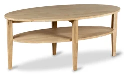 TERZO Soffbord 120x60 höjd 52 Massiv vitoljad ek