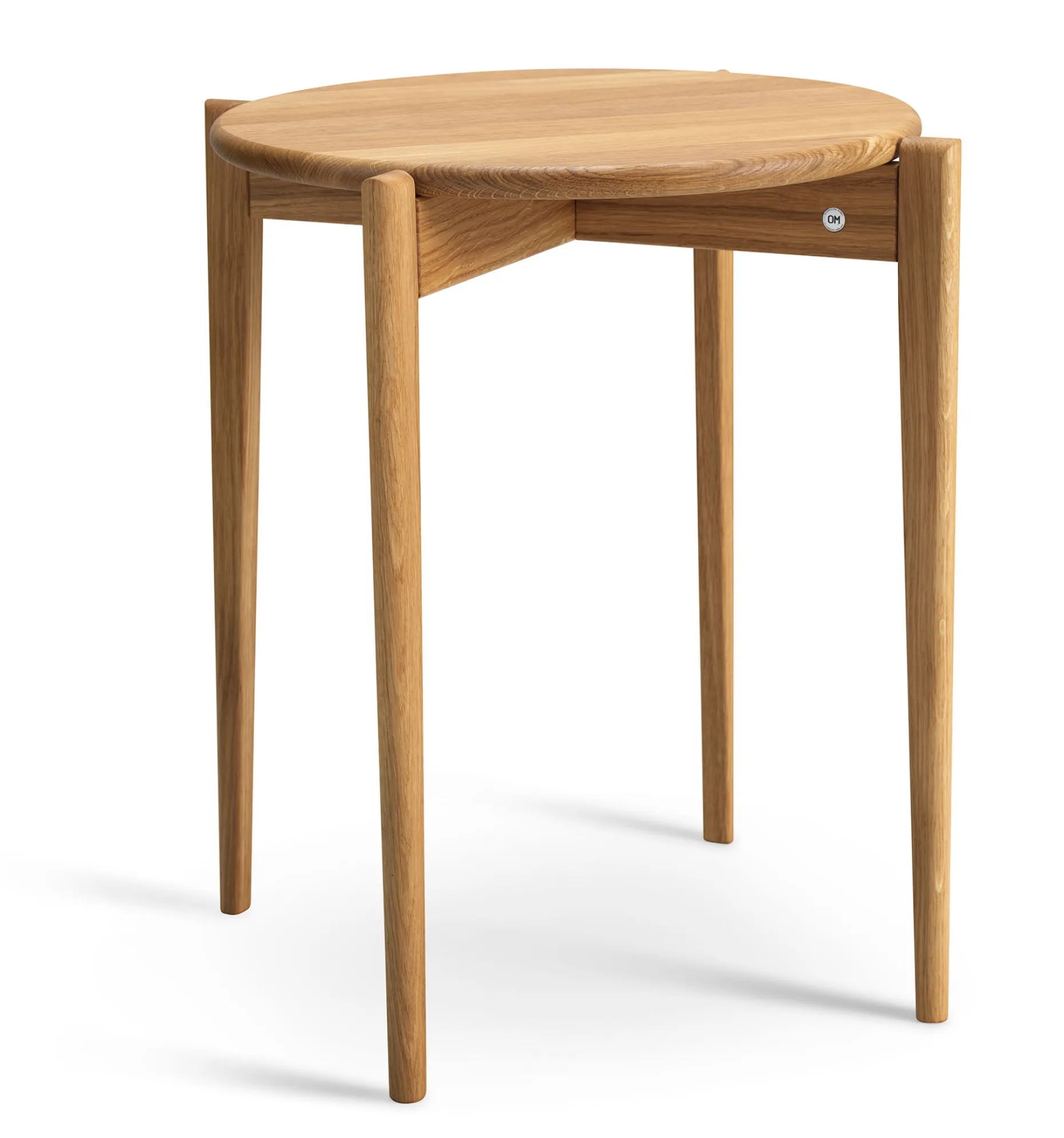 TILIA Fåtöljbord Ø43 H55 lackad ek
