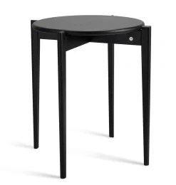 TILIA Fåtöljbord Ø43 H55 svartbetsad ek