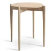 TILIA Fåtöljbord Ø43 H55 vitoljad ek