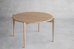 TILIA Soffbord Ø88 H48, vitoljad ek