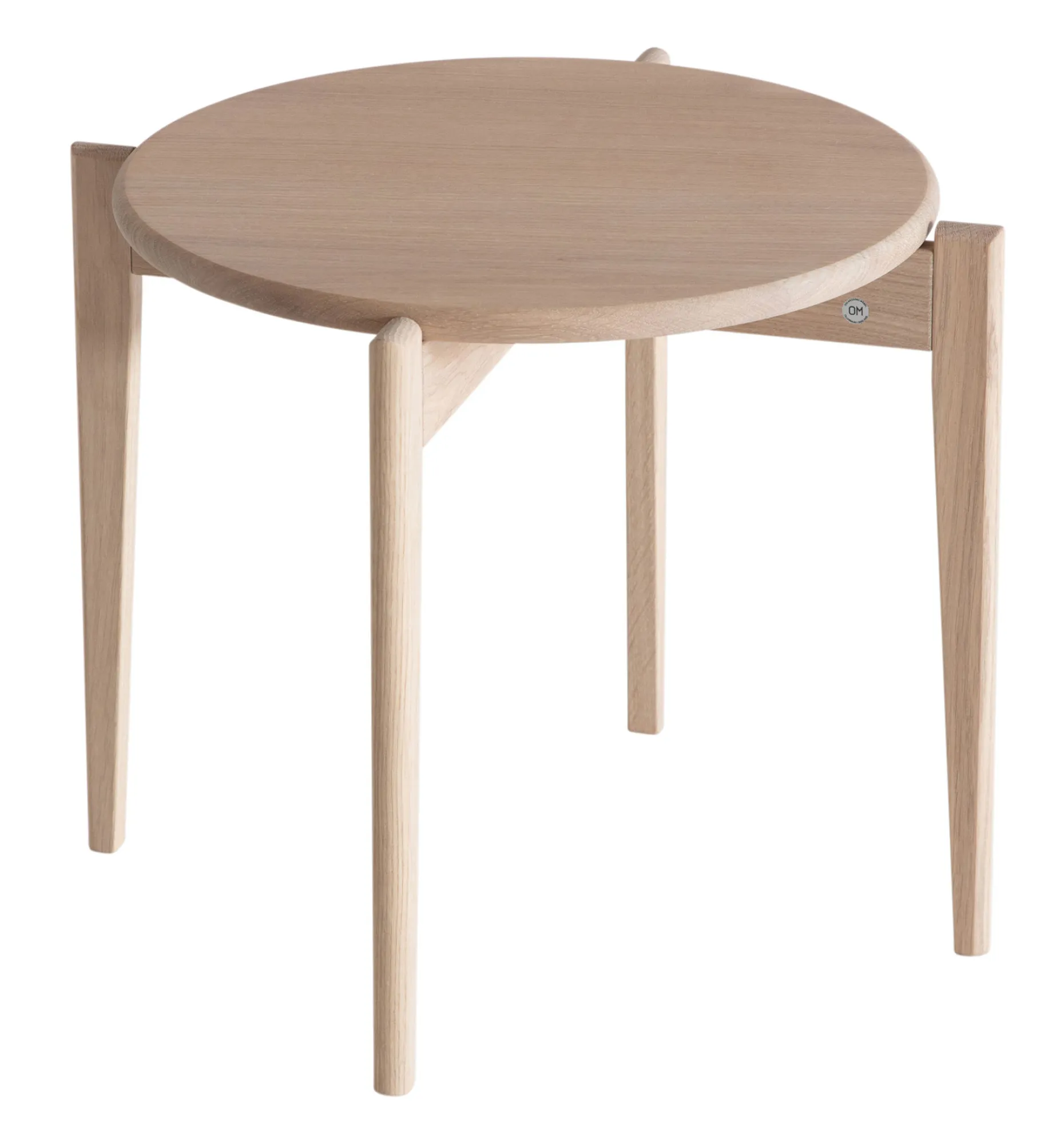 TILIA Soffbord Ø51 H41, Vitoljad ek