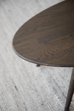 TOMPKINS soffbord ellips 150x60 brun ek