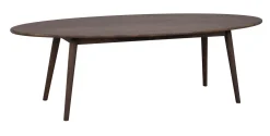 TOMPKINS soffbord ellips 150x60 brun ek