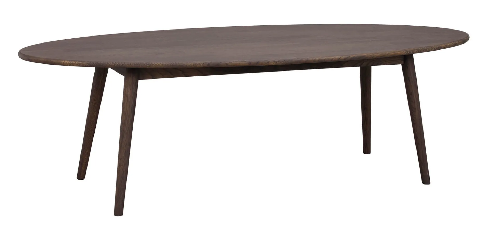 TOMPKINS soffbord ellips 150x60 brun ek