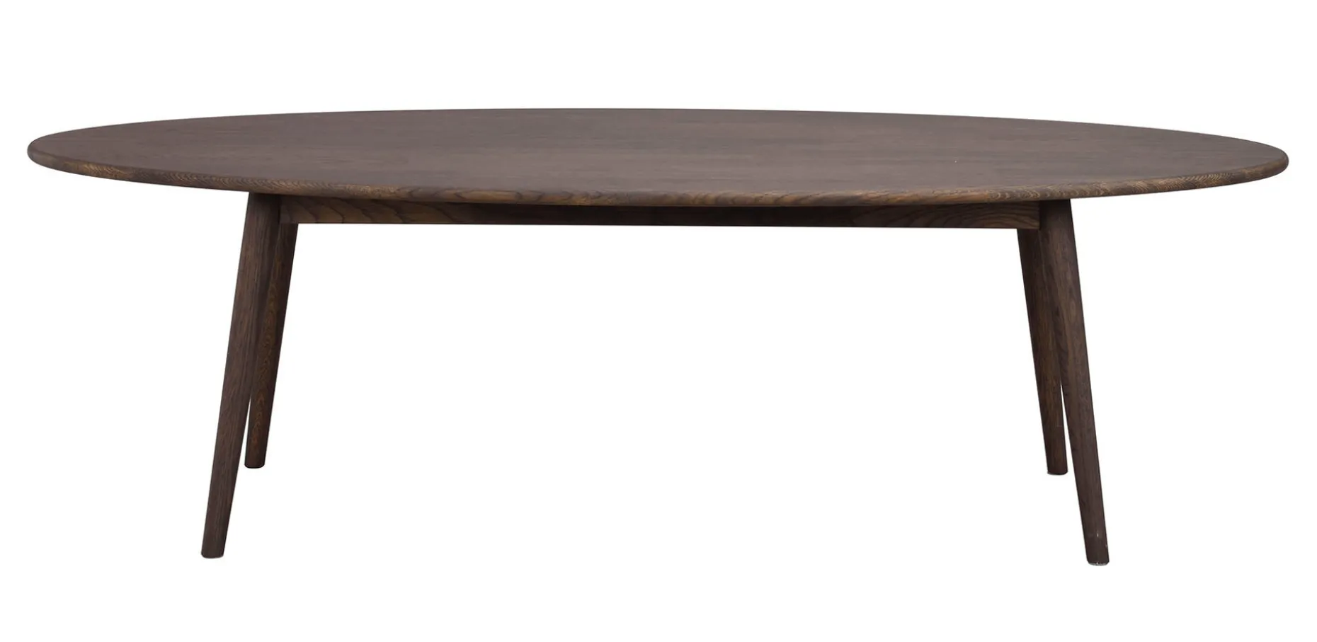 TOMPKINS soffbord ellips 150x60 brun ek