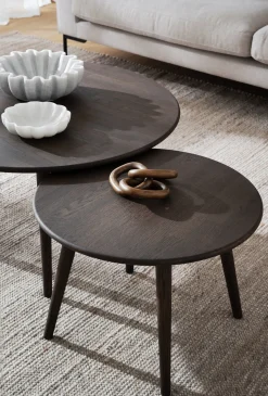 TOMPKINS soffbord runt Ø60 brun ek