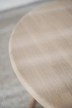 TOMPKINS soffbord runt Ø60 vitpigmenterad ek