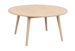 TOMPKINS soffbord runt Ø90 vitpigmenterad ek