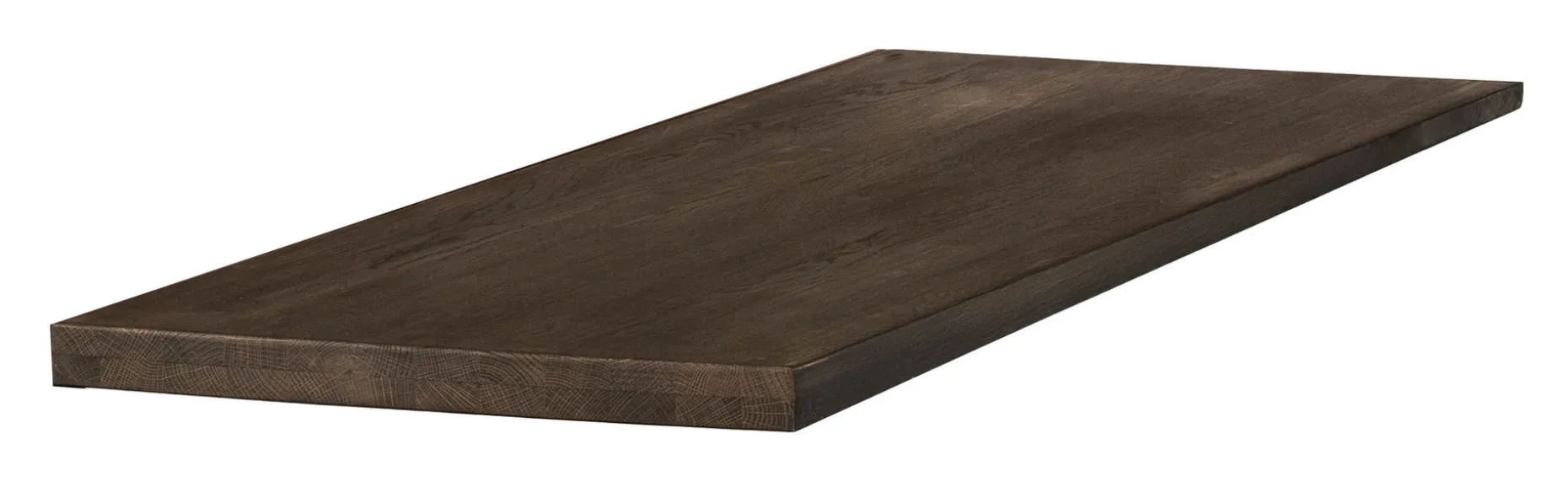 TRATTO Iläggsskiva 135x50cm massiv rökoljad ek