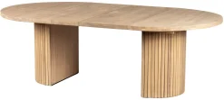 TRATTO Matbord Ø135 H75cm massiv vitoljad ek