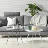 TRENTON 3-sits soffa tyg Rocco grå 281/ek ben