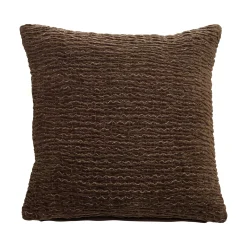 VISHA Kuddfodral brunt 45x45cm 100% bomull Handtvätt
