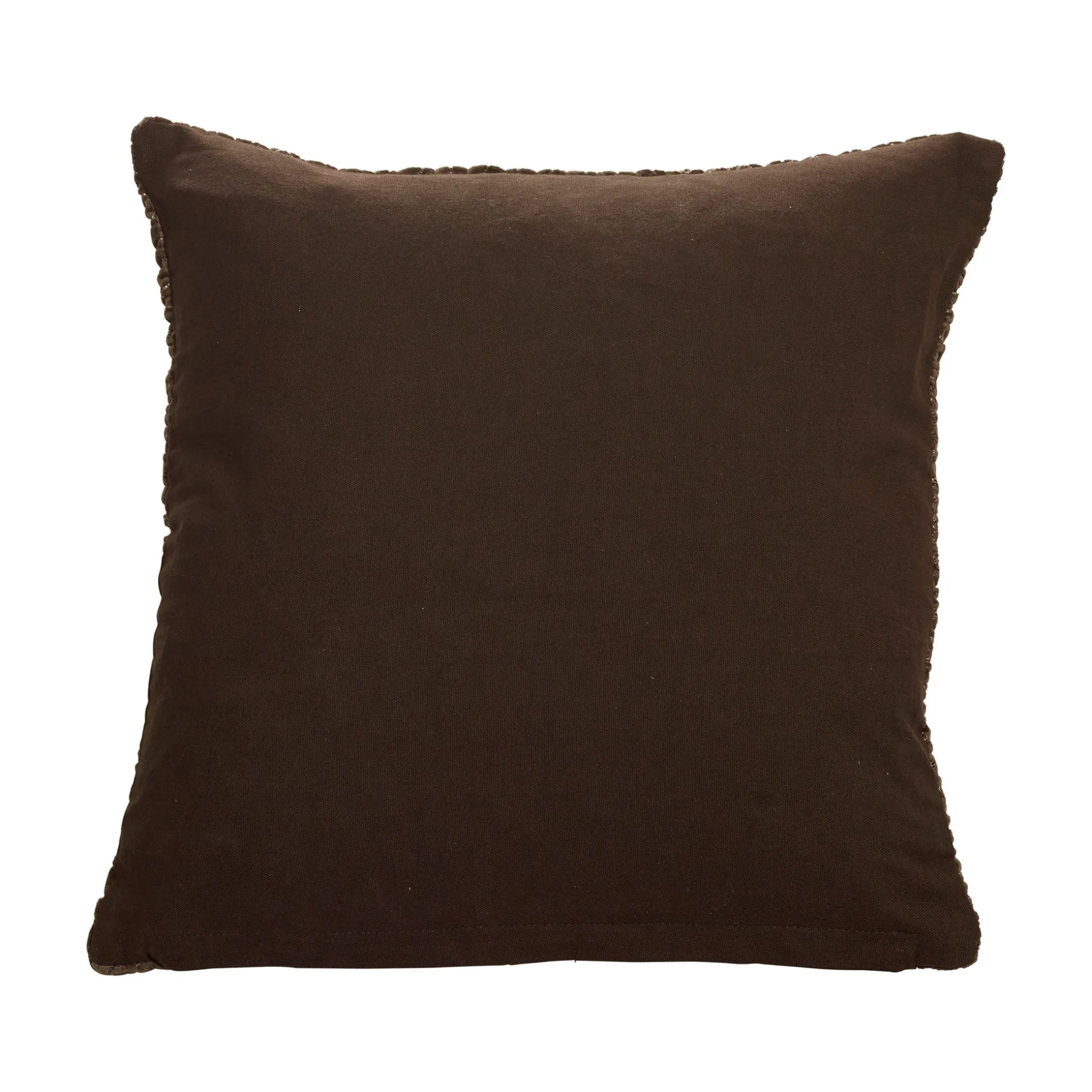 VISHA Kuddfodral brunt 45x45cm 100% bomull Handtvätt