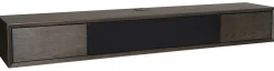 VIVID TV-hylla 172cm brunlackad ekfanér, 2 lådor & 1 dörr
