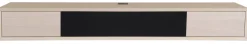 VIVID TV-hylla 172cm vitpigmenterad lackad ekfanér, 2 lådor & 1 dörr