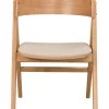 WATERTON Karmstol ek/beige tyg