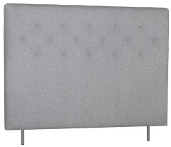 WENDELA Huvudgavel KNAPP 90x12 höjd 132 tyg ljusgrå