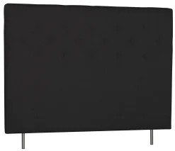 WENDELA Huvudgavel KNAPP 90x12 höjd 132 tyg mörkgrå