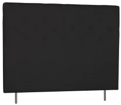 WENDELA Huvudgavel KNAPP 180x12 höjd 132 tyg mörkgrå