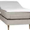 WENDELA Ställbar säng 90x200 FAST tyg beige