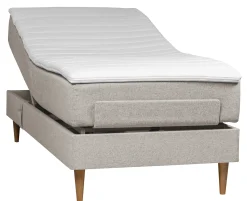 WENDELA Ställbar säng 90x200 MEDIUM tyg beige