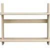 WESTLOCK Vägghylla 75x48 vitpigmenterad ek