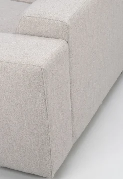 WILLARD 4-sits soffa ljusbeige tyg (K4)