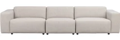 WILLARD 4-sits soffa ljusbeige tyg (K4)