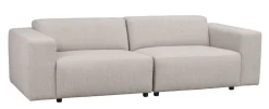 WILLARD 3-sits soffa ljusbeige tyg (K4)