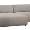 WILLARD 3-sits soffa med schäslong V beige tyg (k1)