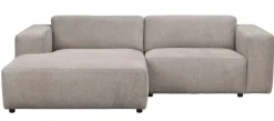 WILLARD 3-sits soffa med schäslong V beige tyg (k1)