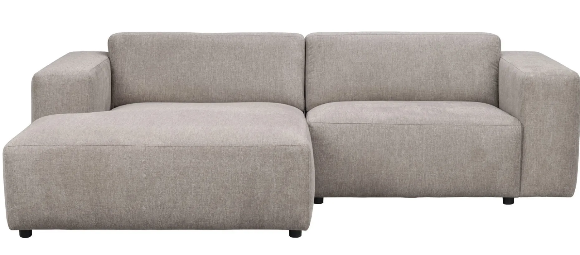 WILLARD 3-sits soffa med schäslong V beige tyg (k1)
