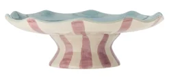 WILLA Tårtfat, Rosa/blå, Stengods, D28xH9,5 cm