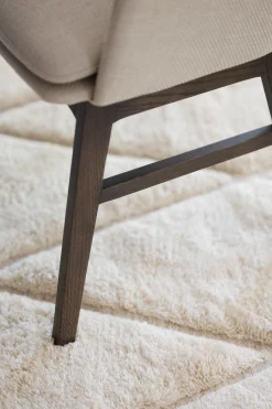 WINDHAM karmstol beige tyg/bruna ekben